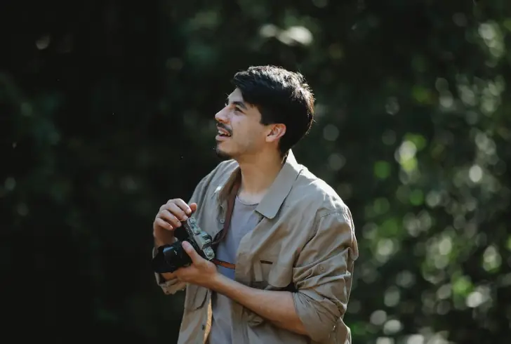 Solo Traveler Documenting Journey Through Photography